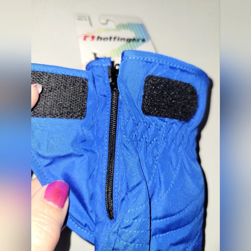 Hotfingers Blue Winter Gloves. Wind/waterproof Toddler Gloves. New